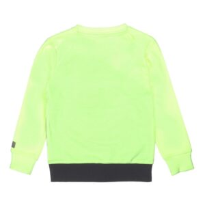 Pull jaune, marron et noir