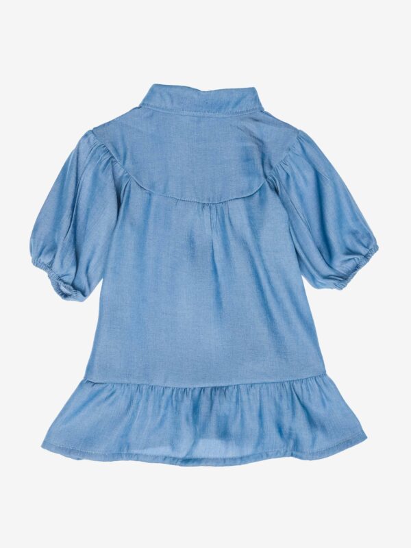 robe enfant bébé fille jean col boutons cadeau naissance vêtements
