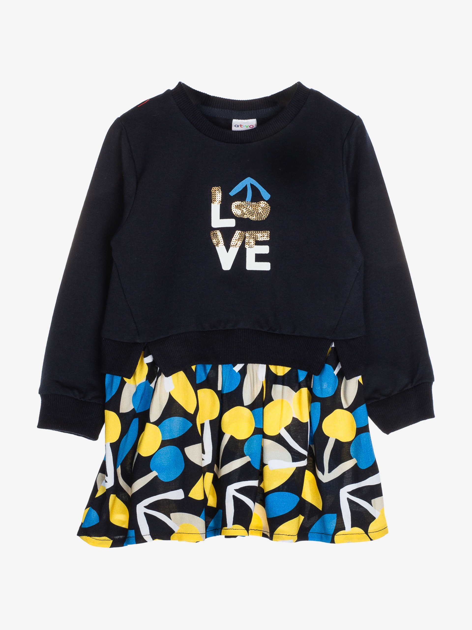 robe bébé fille marine automne manches longues jolie cadeau naissance