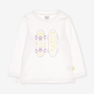 Pull fin blanc skateboard