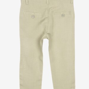 Pantalon en lin thé vert