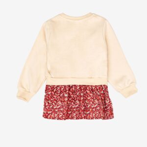 Robe pull beige tête de lapin
