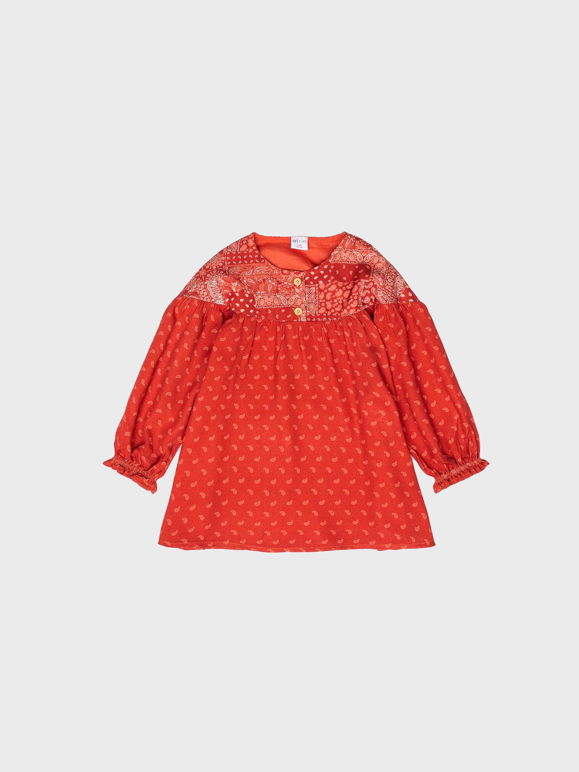 robe enfant fille bébé rouge jolie occasion cadeau naissance pas chere