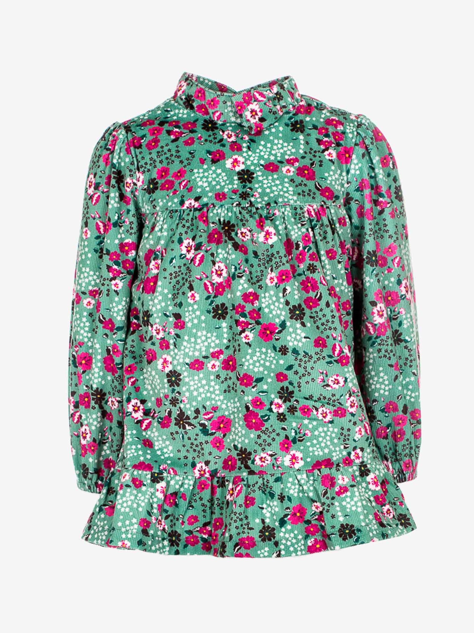 robe verte velours vêtement enfant bébé fille joli pas cher boutique saint martin en haut idée cadeau naissance