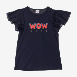 T-shirt marine WOW GIRL