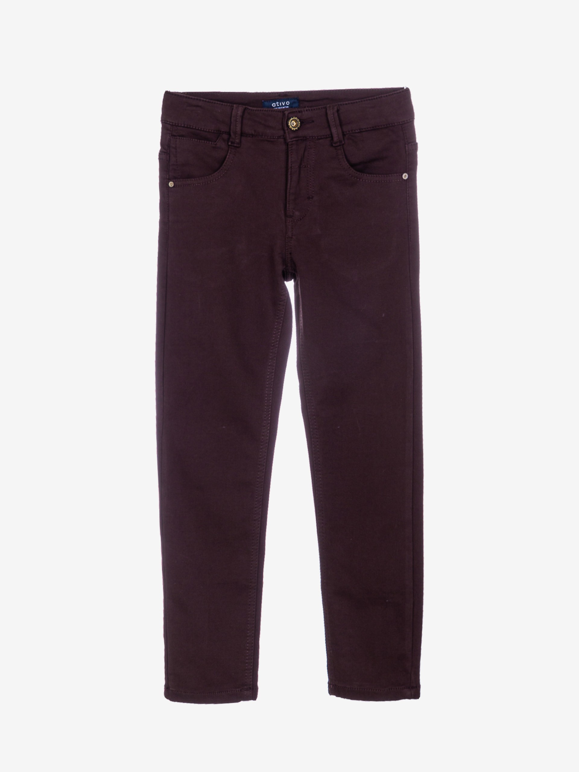 jean marron coton doux vêtement enfant garçon boutique saint martin en haut joli pas cher