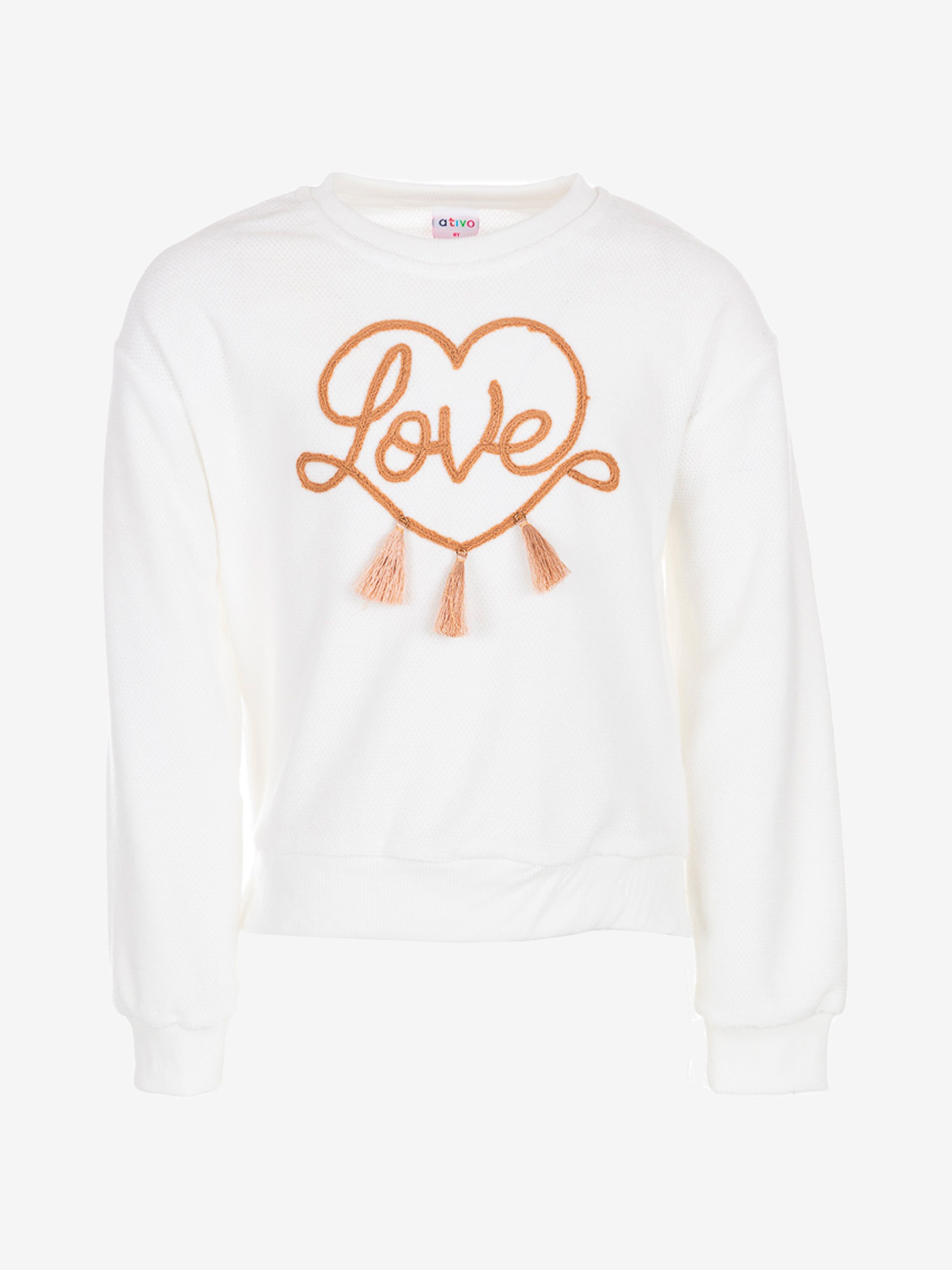 pull blanc vêtement enfant fille joli pas cher idée cadeau anniversaire boutique saint martin en haut