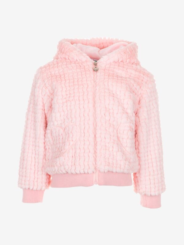 veste pilou rose polaire chaude confortable hiver vêtement enfant bébé fille joli pas cher boutique saint martin en haut idée cadeau naissance