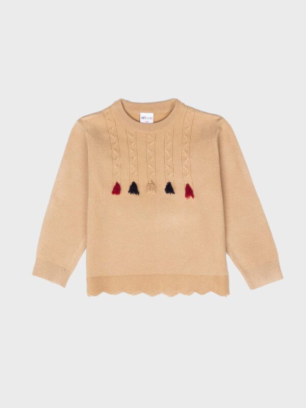 pull maille tricot laine doux chaud hiver vêtement enfant bébé fille boutique saint martin en haut joli pas cher idée cadeau naissance