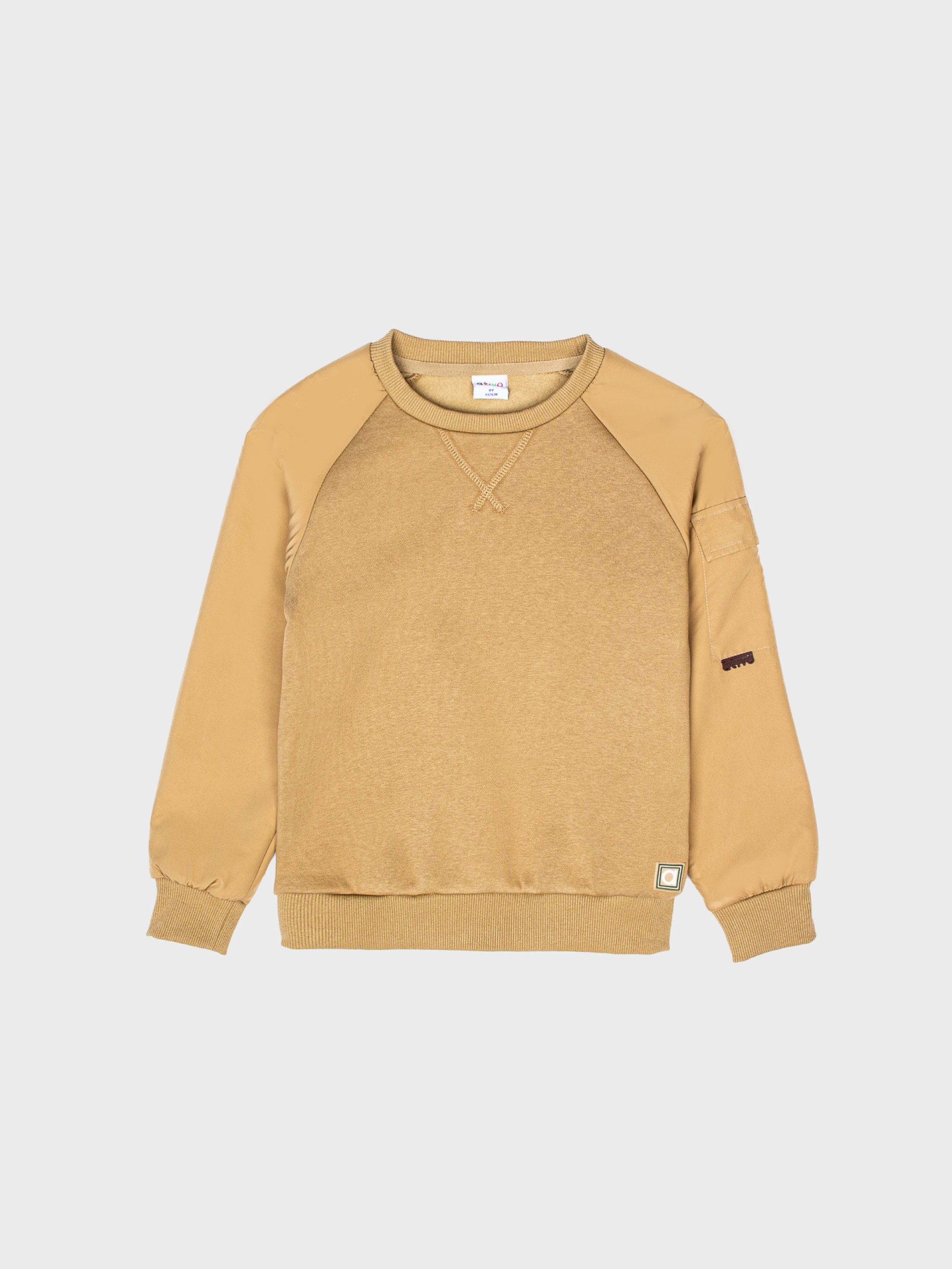 pull sweat marron kaki vêtement enfant garçon bébé boutique saint martin en haut joli pas cher