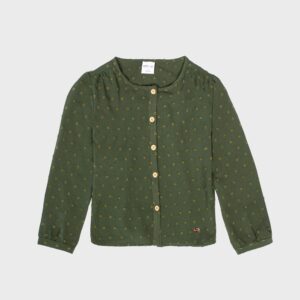Blouse boutonnée kaki