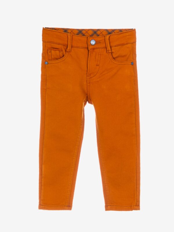 pantalon jean camel vert fermeture bouton pression taille ajustable pratique confortable vêtement enfant bébé garçon joli pas cher idée cadeau naissance boutique saint martin en haut