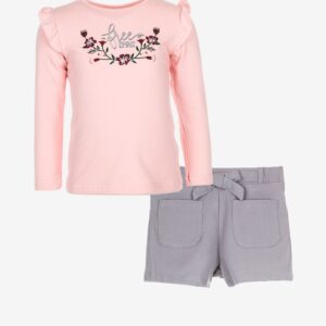 Ensemble short gris