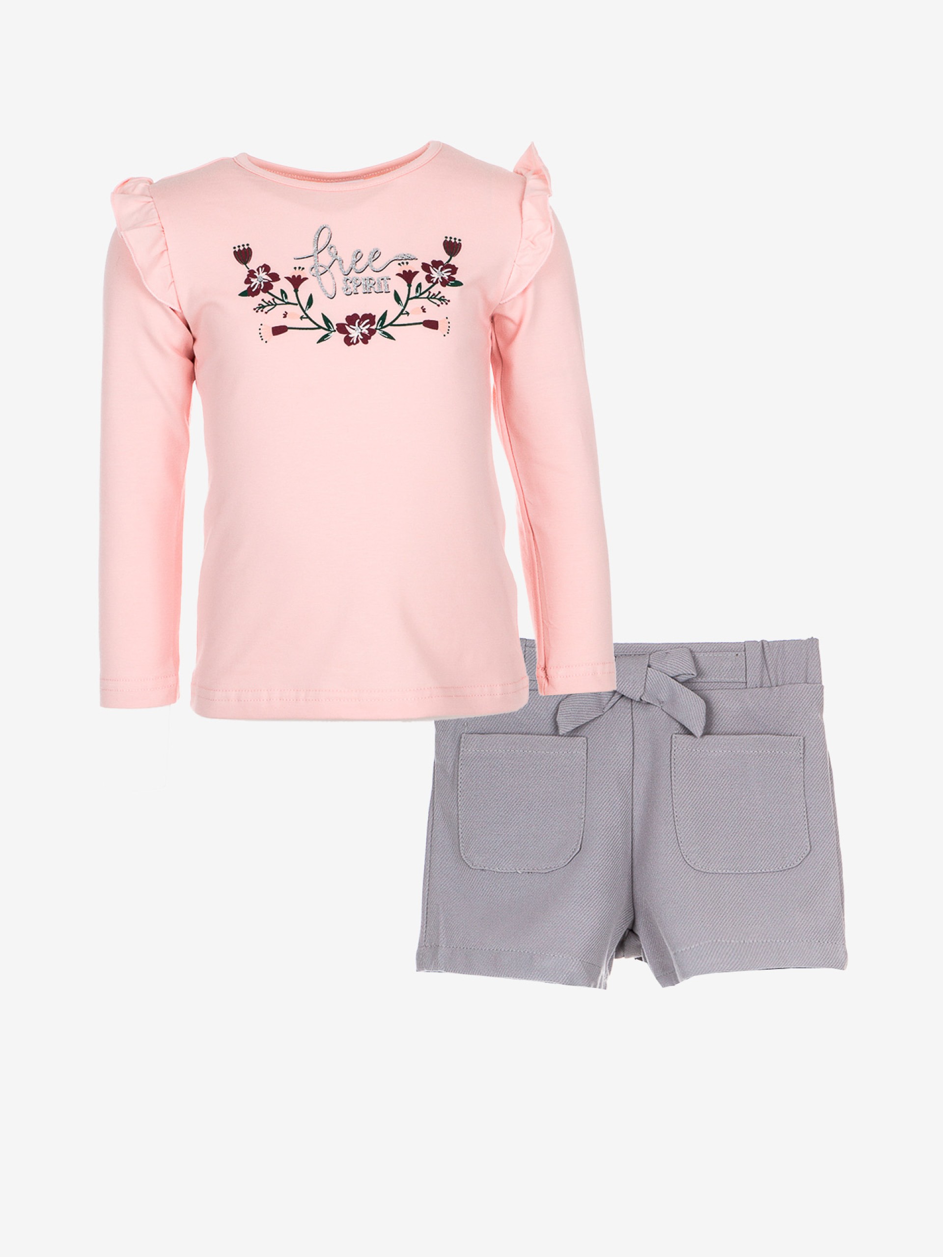 ensemble pull short vêtement enfant bébé fille joli pas cher idée cadeau naissance anniversaire boutique saint martin en haut