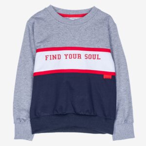 Sweat gris « FIND YOUR SOUL »