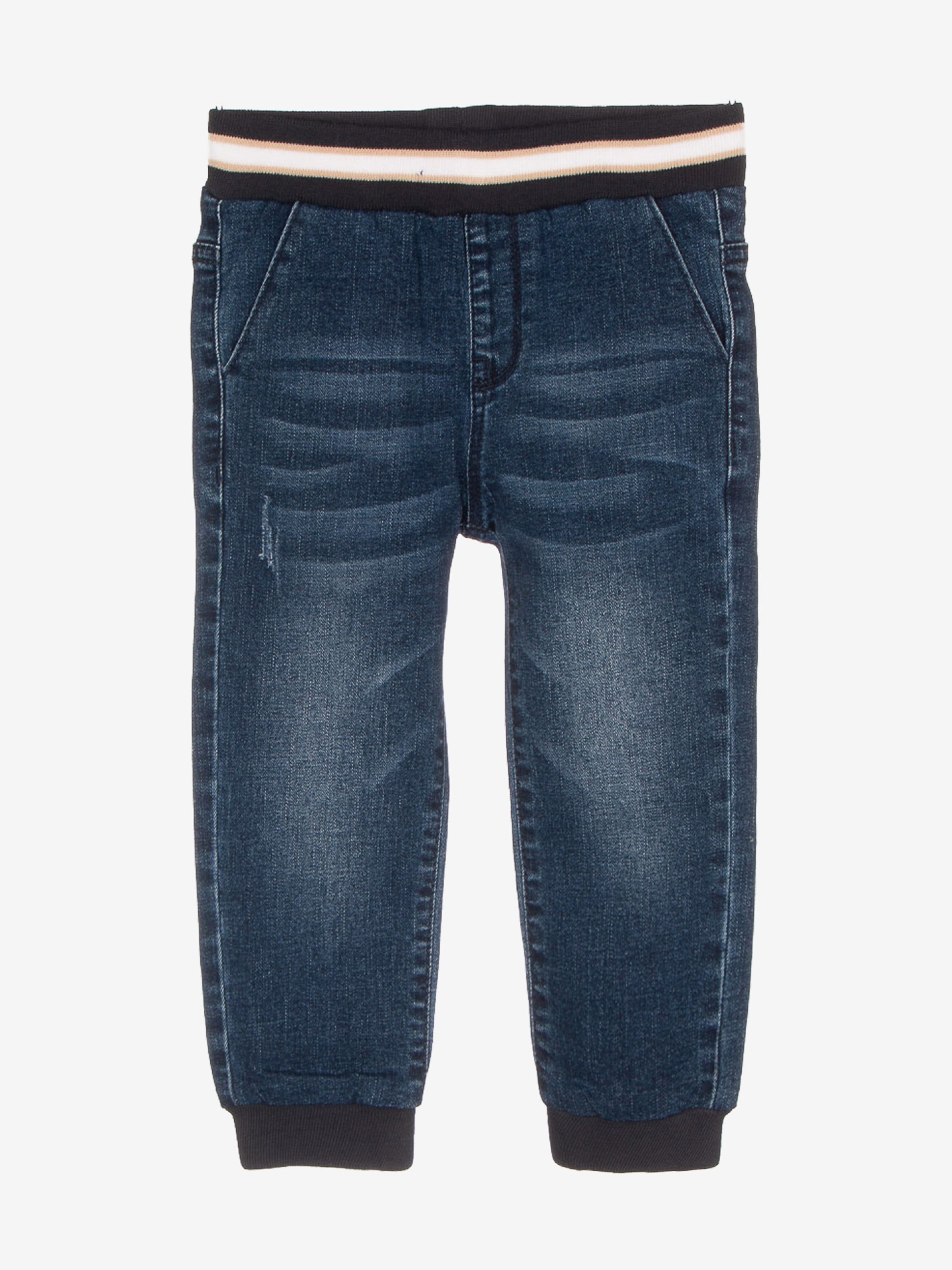 jean bleu taille élastique souple et confortable vêtement enfant bébé garçon joli pas cher idée cadeau naissance boutique saint martin en haut