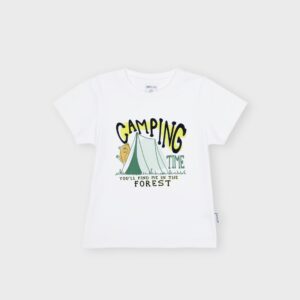T-shirt blanc « CAMPING » – 10,99€
