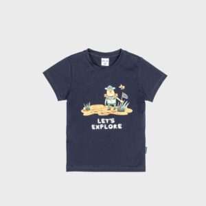 T-shirt marine « LET&rsquo;S EXPLORE » – 10,99€