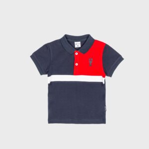 Polo marine et rouge scorpion – 16,99€