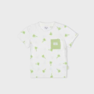 T-shirt blanc et palmiers verts – 10,99€