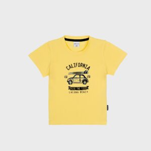 T-shirt jaune « CALIFORNIA » – 10,99€
