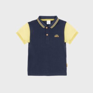 Polo marine et jaune « LITTLE SURFER » – 15,99€