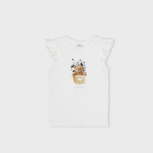 T-shirt blanc nounours dans panier – 10,99€