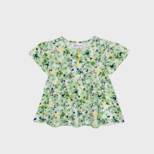 Blouse verte à fleurs – 15,99€