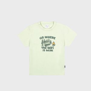 T-shirt vert clair « THE WIFI IS WEAK » – 12,99€