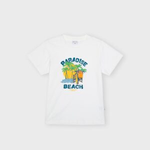 T-shirt blanc  » PARADISE BEACH » – 12,99€