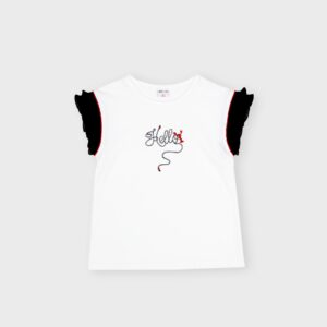 T-shirt blanc « HELLO » – 13,99€