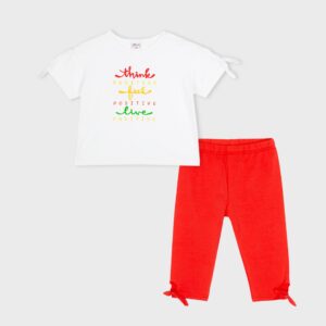 Ensemble t-shirt blanc « POSITIVE » – 22,99€