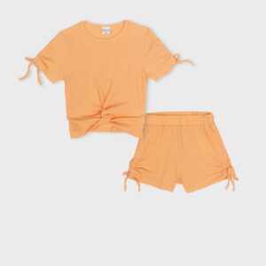 Ensemble top et short orange – 25,99€