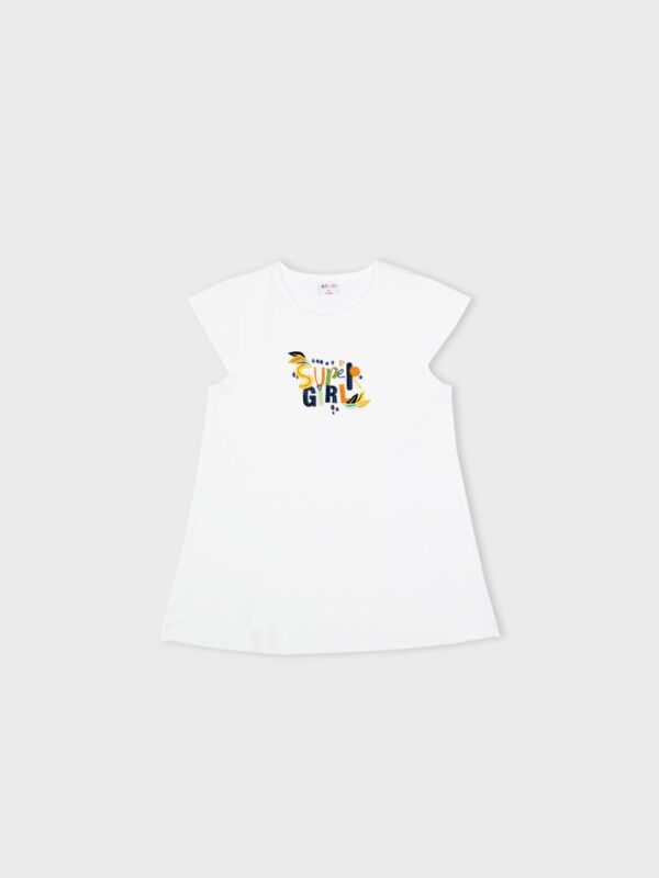 t-shirt manches courtes été sympa joli pas cher idée cadeau vêtement enfant fille boutique saint martin en haut