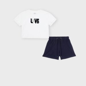 Ensemble t-shirt blanc « LOVE » – 22,99€