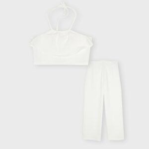 Ensemble top et pantalon blanc – 37,99€