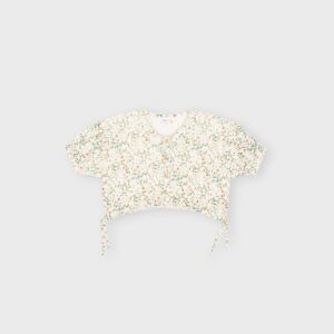 Blouse crop top à fleurs – 17,99€