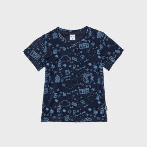 T-shirt marine  « AROUND THE WORLD » – 10,99€