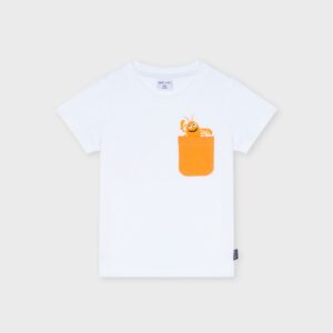 T-shirt blanc crabe orange – 10,99€