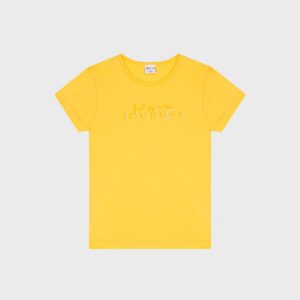 T-shirt jaune « FIND JOY IN THE JOURNEY » – 11,99€