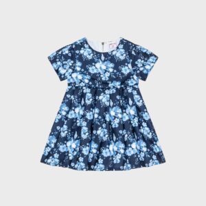 Robe marine à fleurs bleues – 24,99€