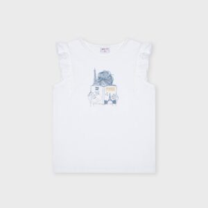 Débardeur blanc fille lecture – 12,99€