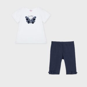 Ensemble papillon blanc et marine « ENJOY ALL THINGS » – 18,99€