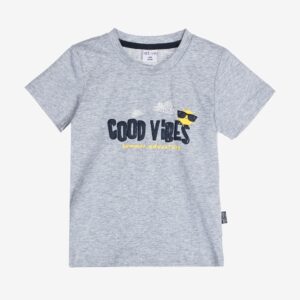 T-shirt gris « GOOD VIBES » – 10,99€