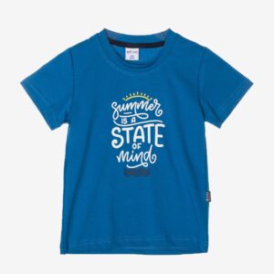 T-shirt bleu « SUMMER IS A STATE OF MIND » – 10,99€