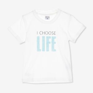 T-shirt blanc « I CHOOSE LIFE » – 10,99€