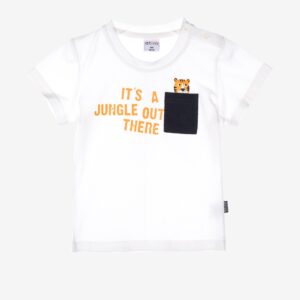 T-shirt blanc « IT&rsquo;S A JUNGLE OUT THERE » – 11,99€