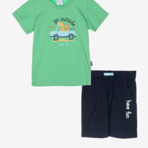 Ensemble t-shirt vert « GO OUTSIDE » – 18,99€