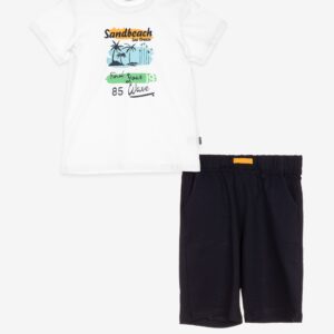 Ensemble t-shirt blanc « SANDBEACH » – 19,99€