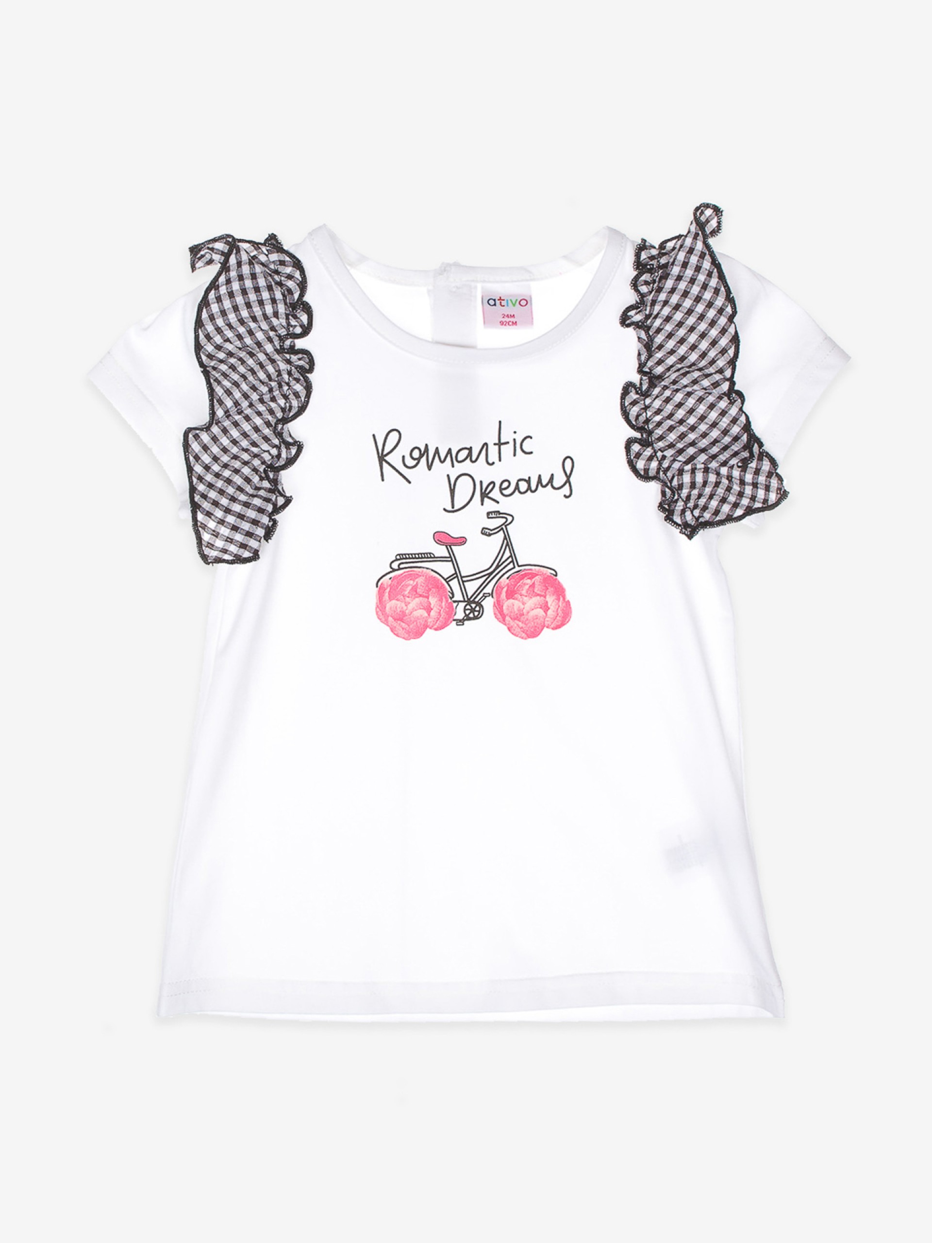 T-shirt blanc "ROMANTIC DREAMS" - 12,99€